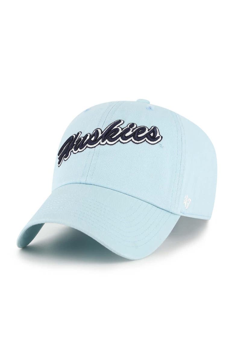 '47 Men's '47 Powder Blue UConn Huskies Vault Clean Up Adjustable Hat, Main, color, Powder Blue