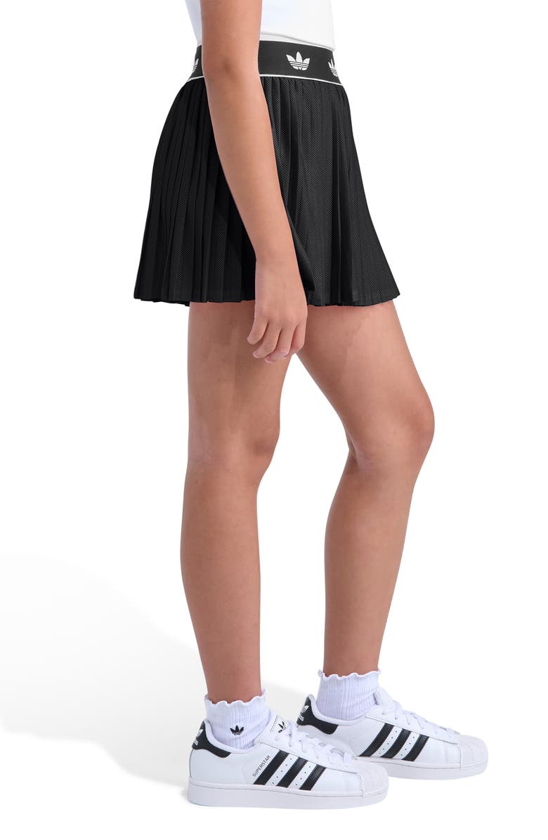adidas Pleated Mesh Skort, Alternate, color, Black