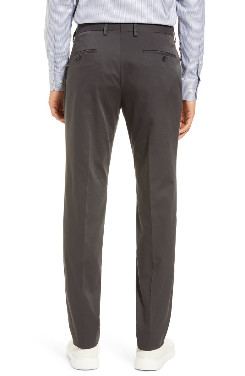 BOSS Genius Slim Fit Flat Front Dress Pants, Alternate, color,