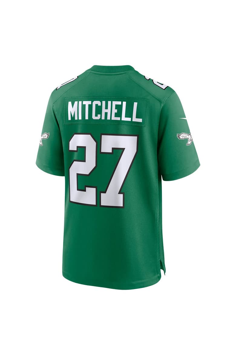 Men's Nike Quinyon Mitchell  Kelly Green Philadelphia Eagles Alternate Game Jersey, Alternate, color, Kelly Green