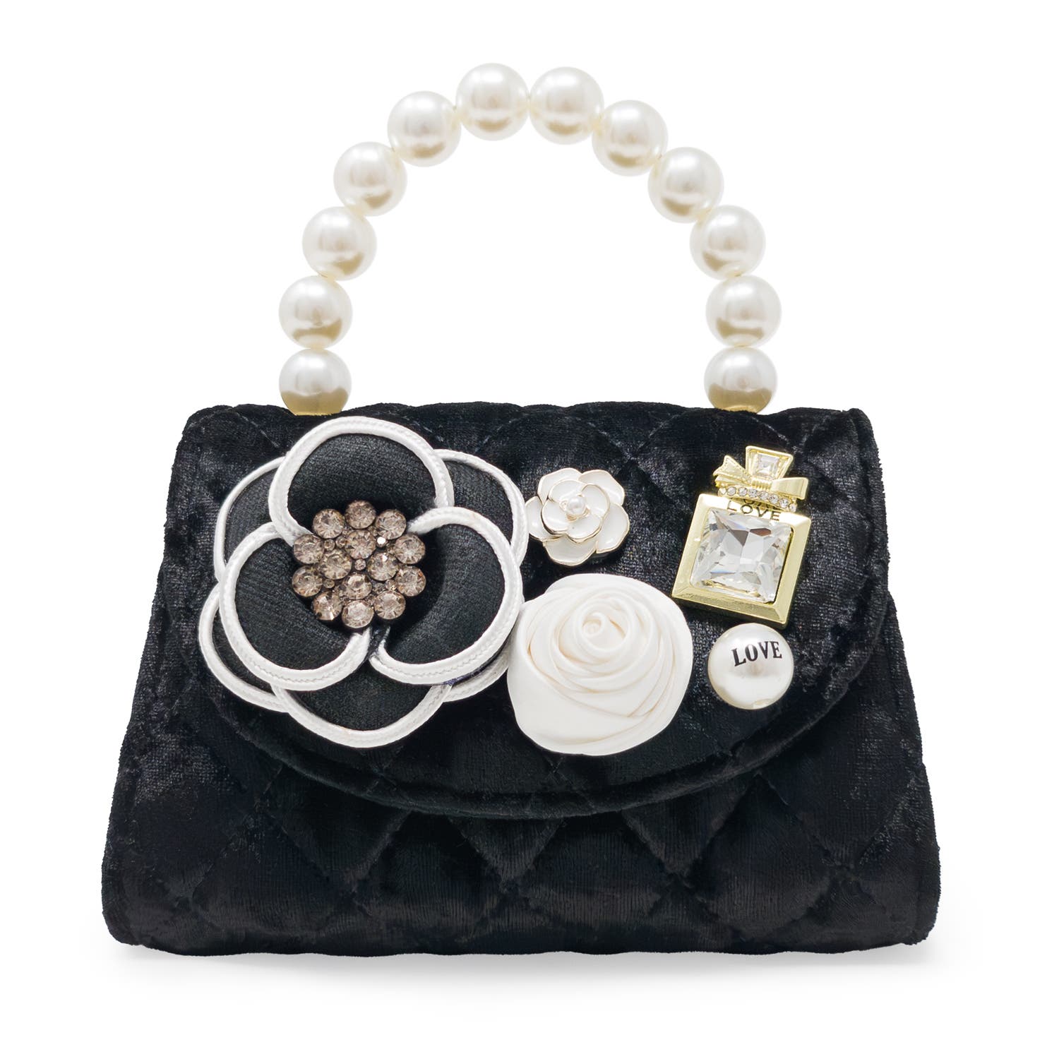 Puttisu Handbag - Velvet Bloom, Main, color, Midnight