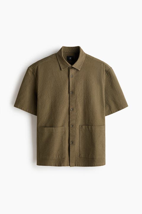 Relaxed Fit Linen-blend Shirt