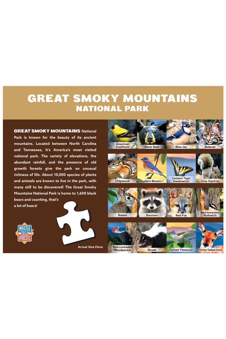 Wildlife of Smoky Mountains 100 Puzzle, Alternate, color, Multicolor