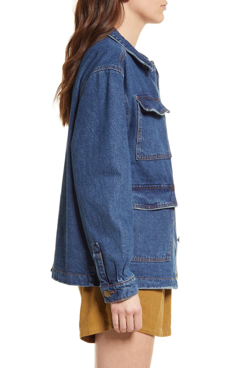 Treasure & Bond Cotton Denim Barn Jacket, Alternate, color, 