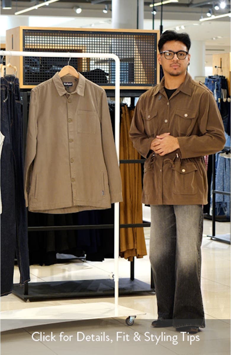 Washed Button-Up Overshirt, sales video thumbnail