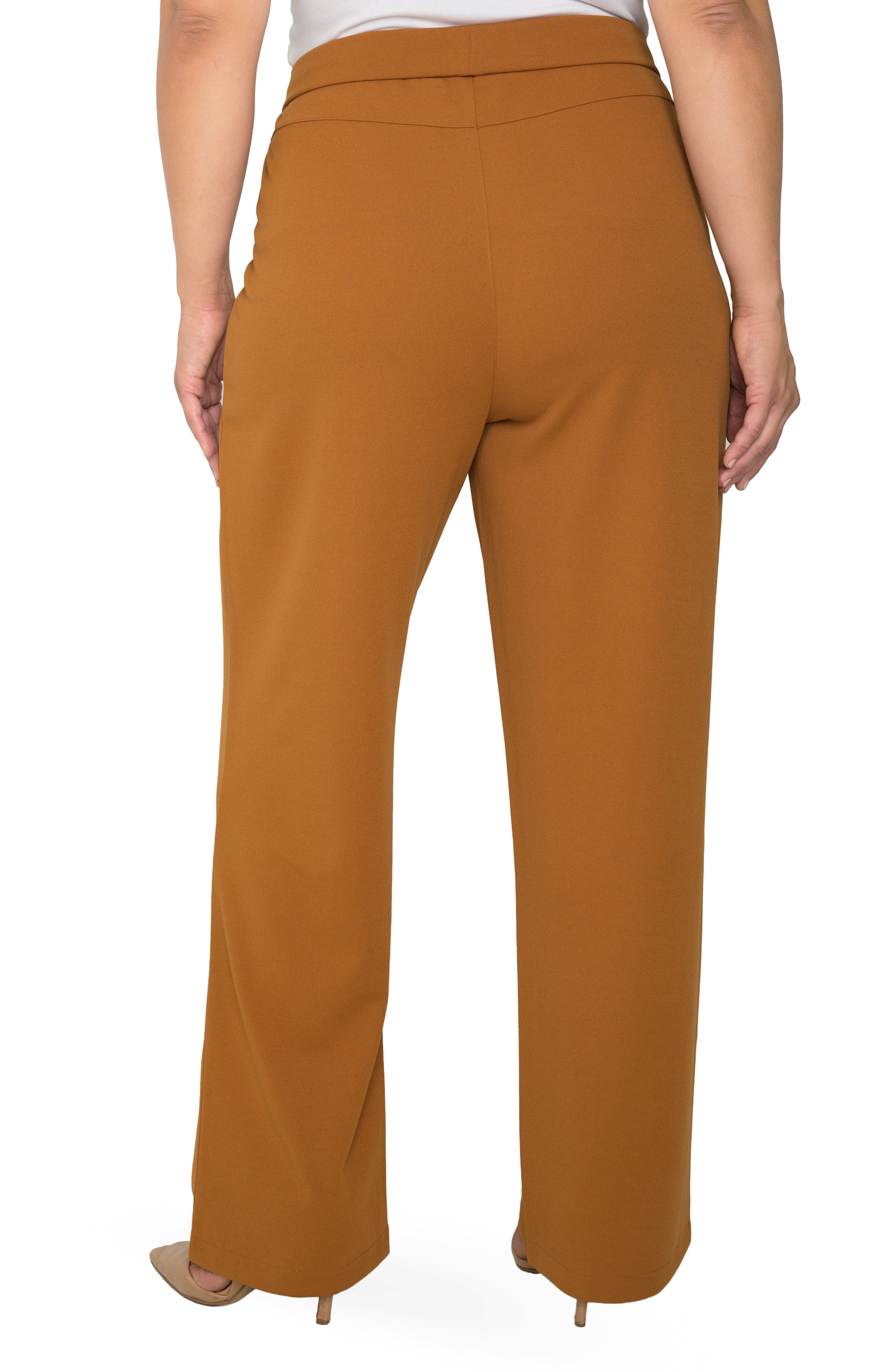 High Waist Stretch Crepe Trousers - image 4