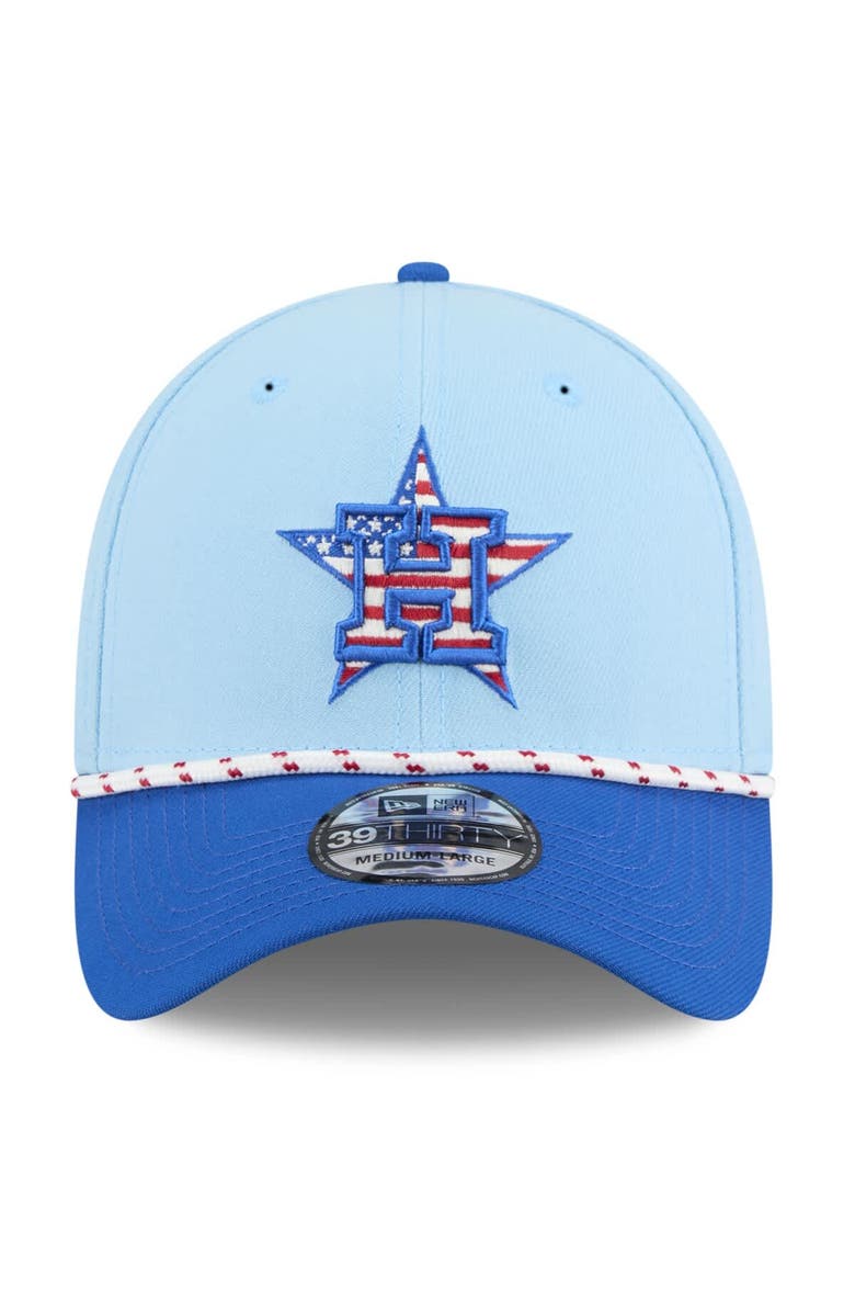 New Era Men's New Era Light Blue/Blue Houston Astros 2025 Fourth of July 39THIRTY Flex Hat, Alternate, color, Light Blue