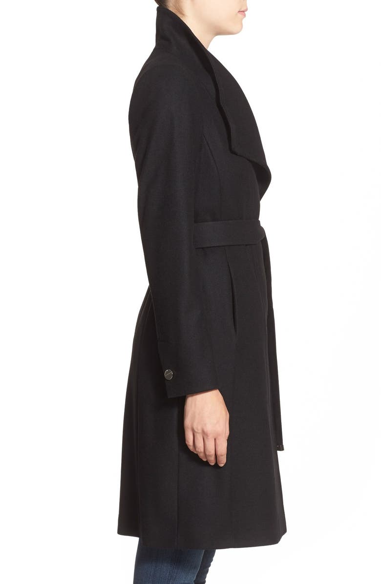 Ted Baker London 'Lorili' Funnel Neck Wool Blend Wrap Coat, Alternate, color,