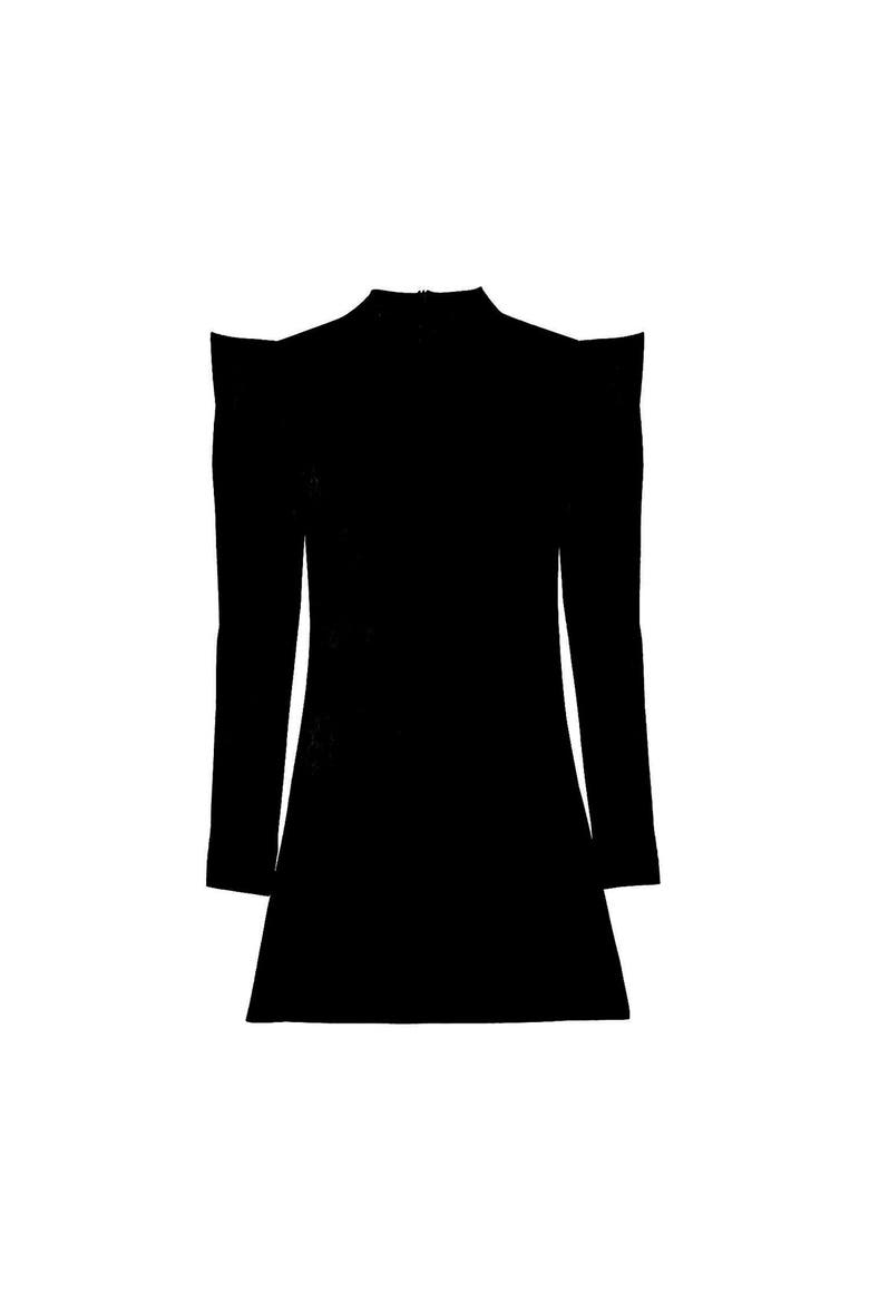 Cotton Sin Dress, Main, color, BLACK