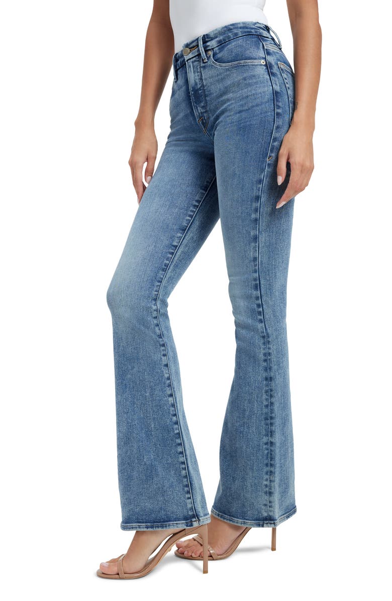 Good American Good Classic High Waist Bootcut Jeans, Alternate, color,