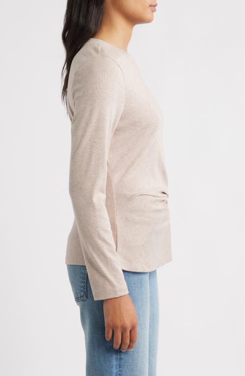 Wit & Wisdom Twist Front T-shirt In Neutral