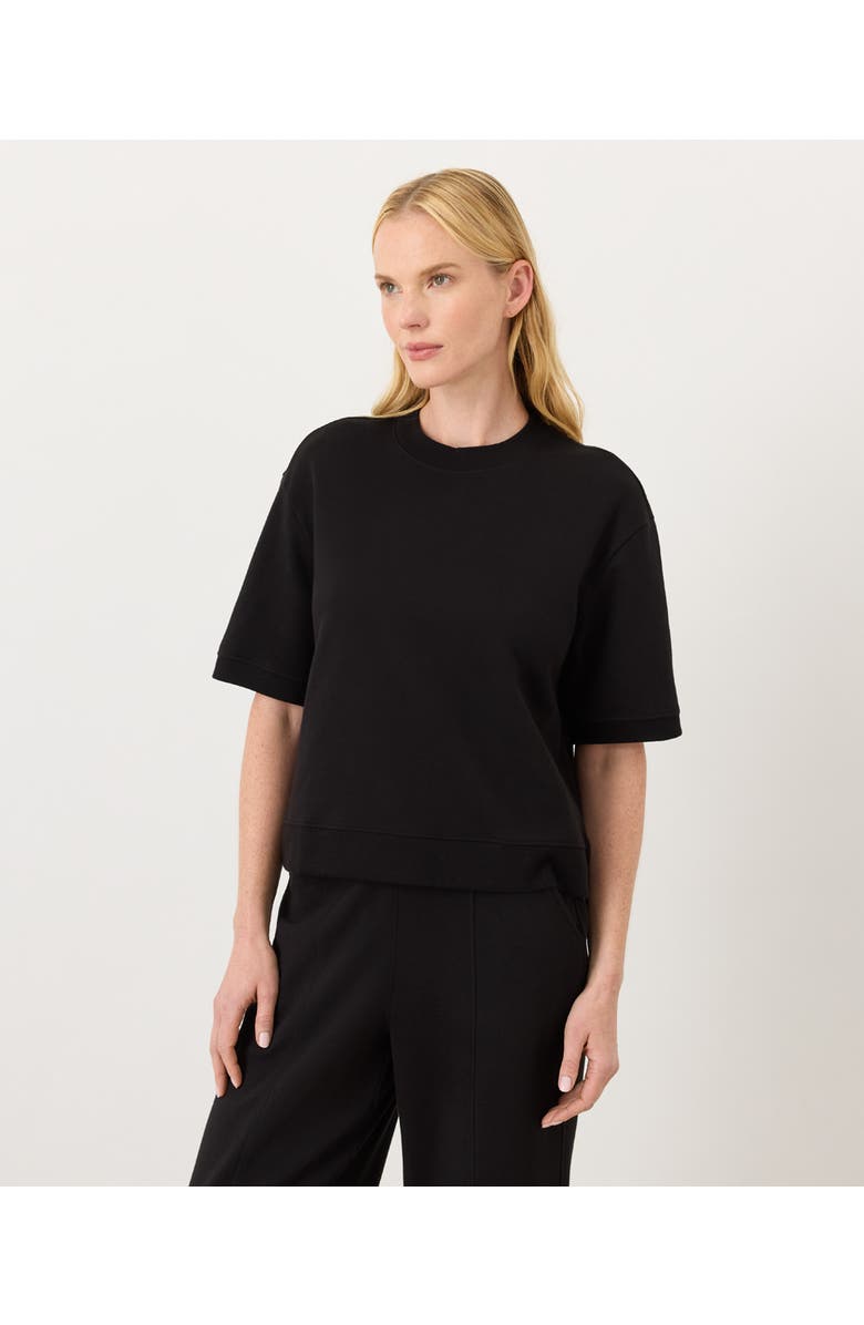 Pact Organic Cotton Airplane Sweatshirt Tee, Main, color, Black