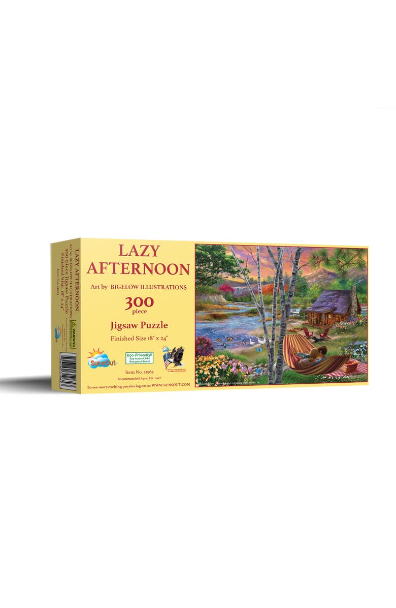 Sunsout Lazy Afternoon 300 piece Jigsaw Puzzle for Adults, Main, color, Multicolor