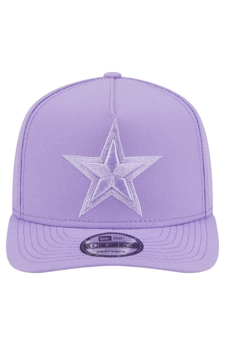 New Era Men's New Era Light Purple Dallas Cowboys Color Pack 9FIFTY Snapback Hat, Alternate, color, Light Purple