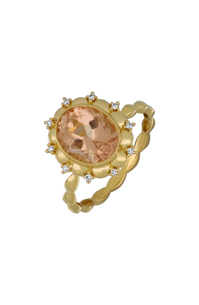 Bony Levy Morganite & Diamond Ring - 0.06ct., Main, color, 