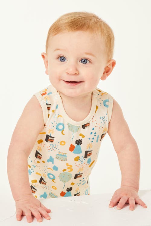 Clover Baby & Kids Tank Top Shorts Romper In Multi