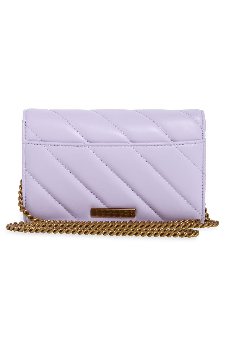 Kurt Geiger London Soho Leather Wallet on Chain, Alternate, color, Light/ Pastel Purple