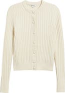 Madewell Rib Cotton & Merino Wool Blend Cardigan