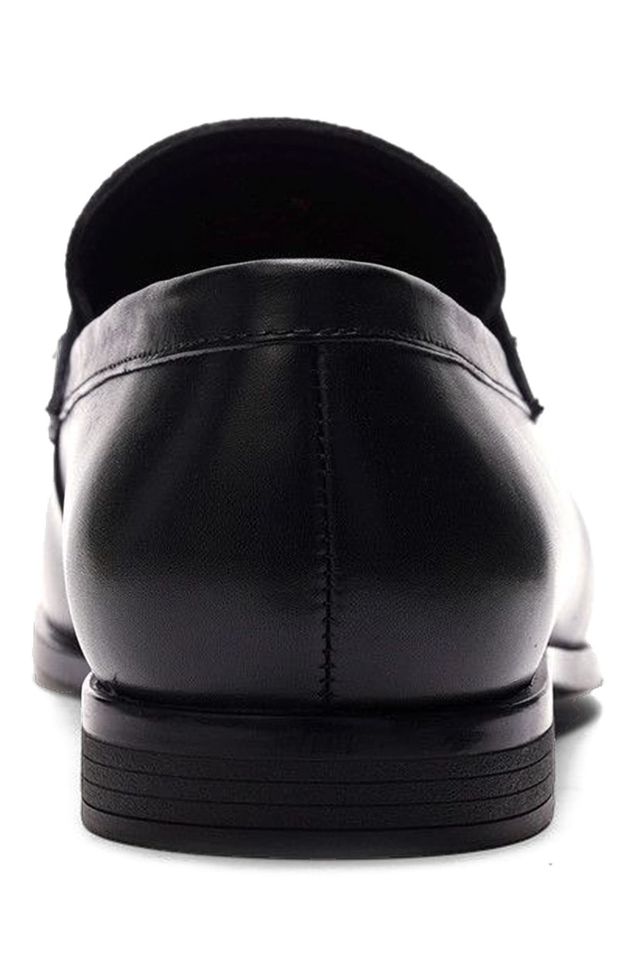 CARLOS SANTANA Lucien Bit Loafer, Alternate, color, Black Leather