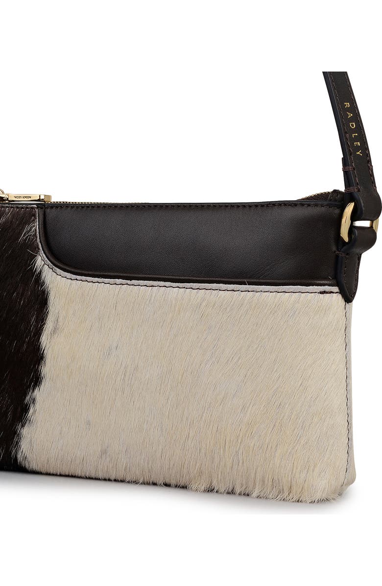 Radley Pockets - Cow Hide Mini Ziptop Shoulder Bag, Alternate, color, Dark Oak