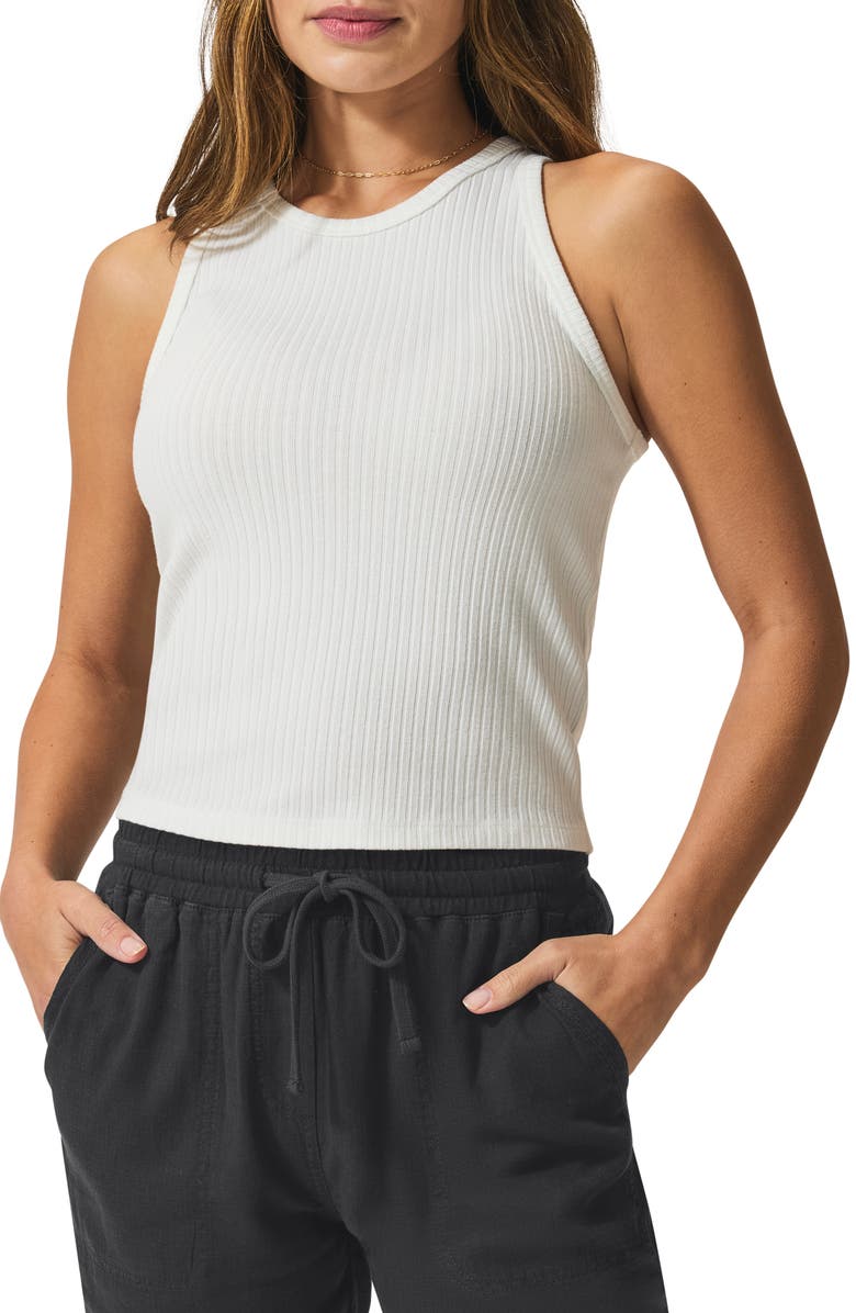 Splendid Supersoft Rib Tank, Main, color, Fresh White