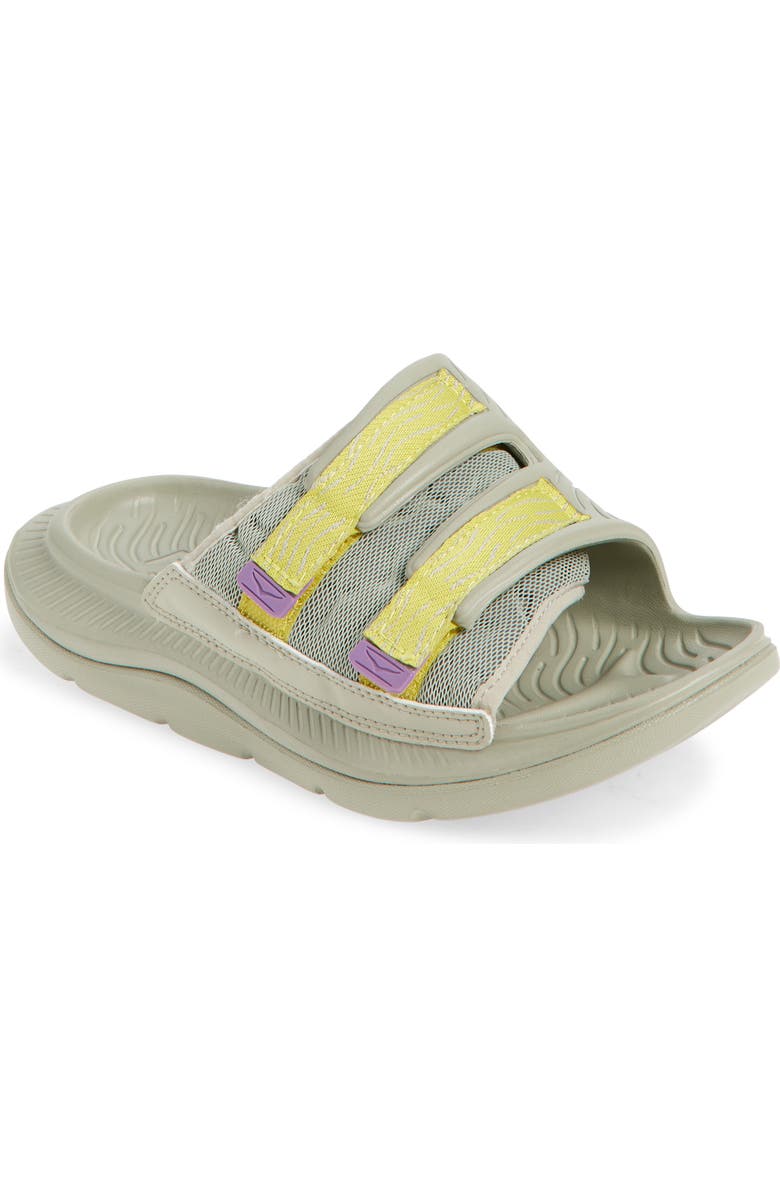 HOKA Ora Luxe Recovery Slide Sandal, Main, color, Barley / Aura