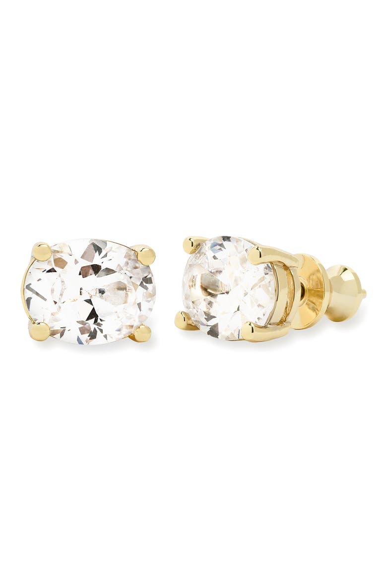 Hello Gorgeous Stud Earrings, Main, color, GOLD-WHITE