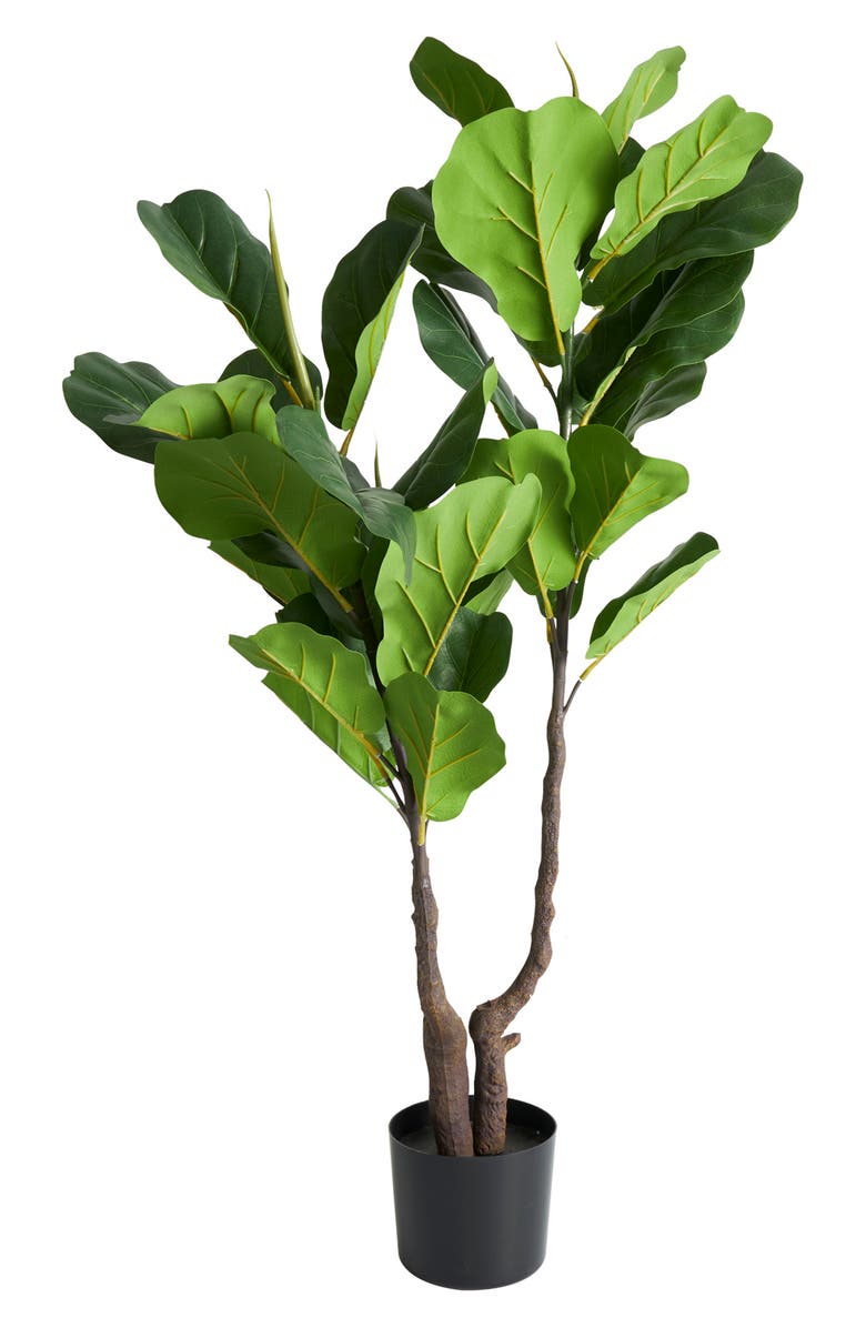 GINGER BIRCH STUDIO Green Faux Foliage Artificial Potted Plant, Alternate, color, Green