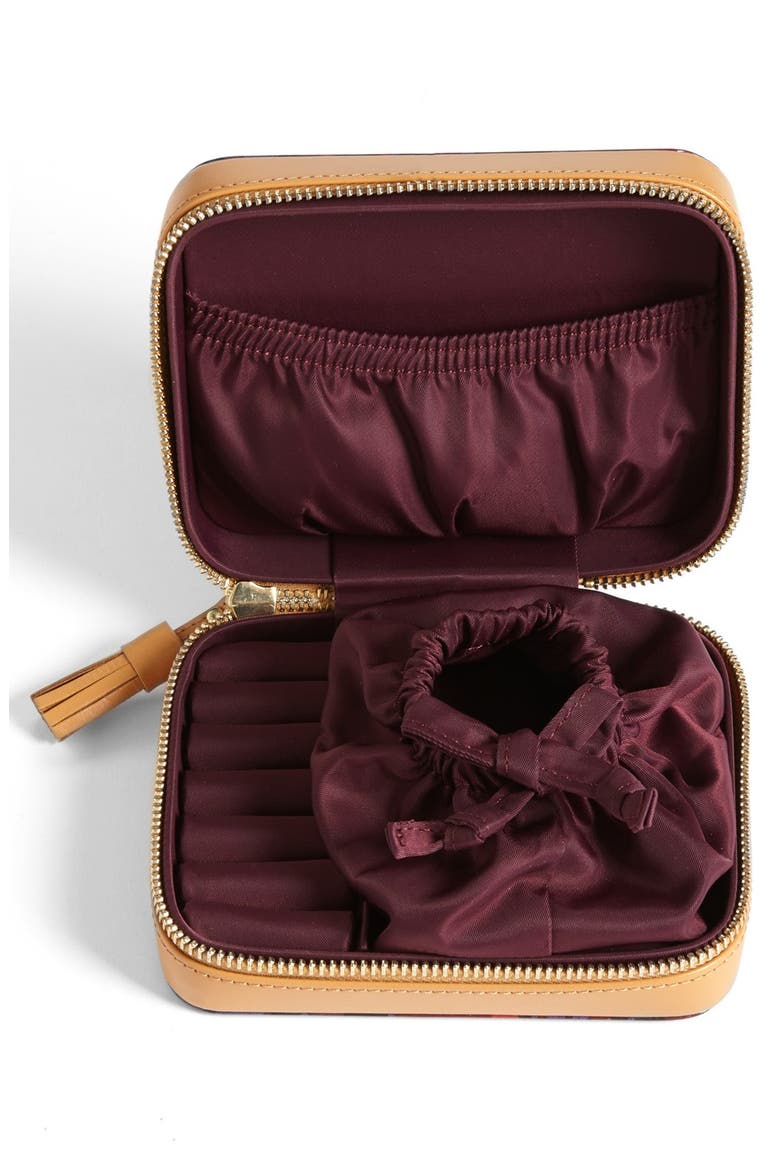 Zip Around Jewelry Case, Alternate, color, WINE TASTING PANTHRA