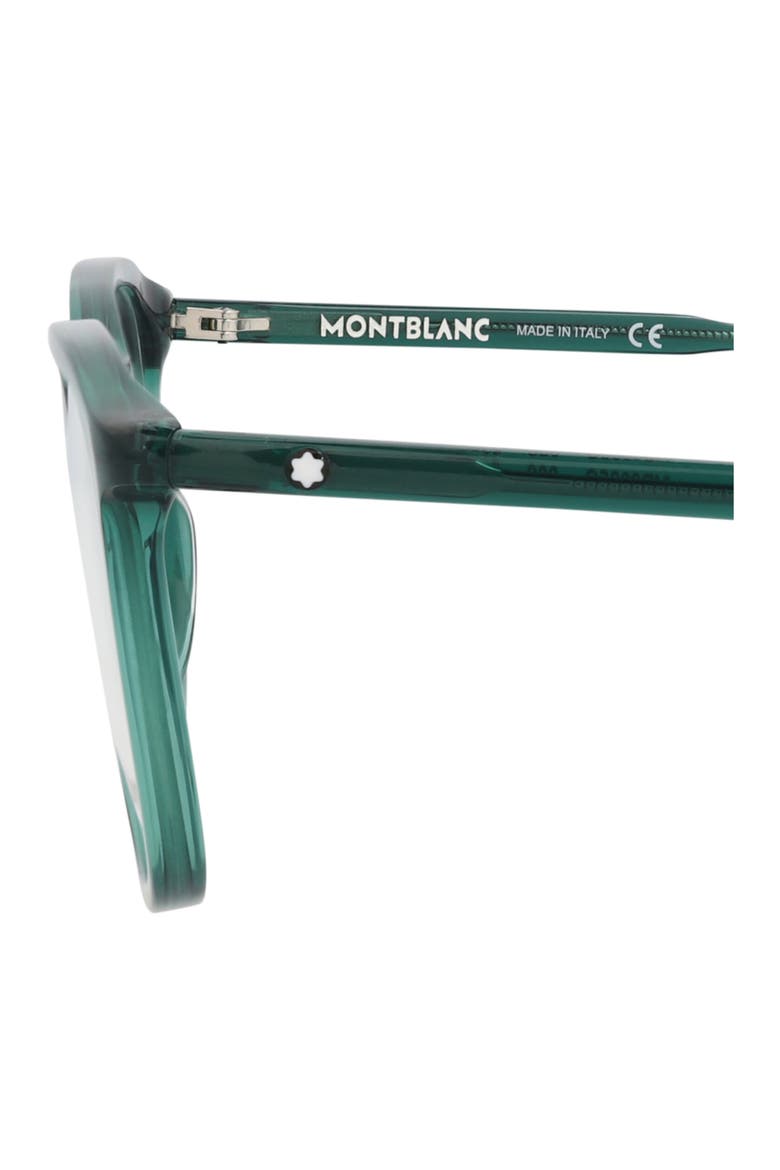 52mm Square Optical Glasses, Alternate, color, GREEN TRANSPARENT
