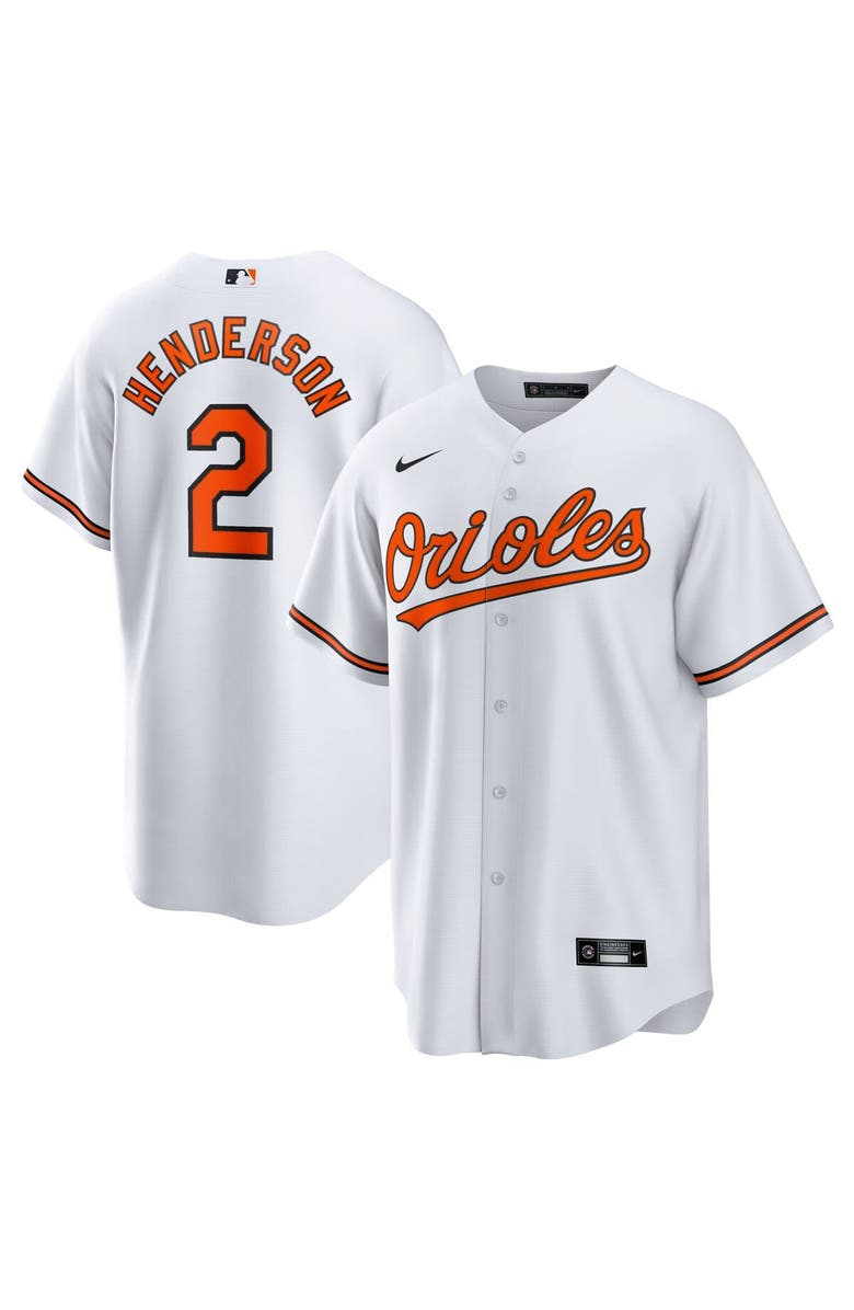Nike Men's Nike Gunnar Henderson White Baltimore Orioles Home Replica Player Jersey, Main, color,