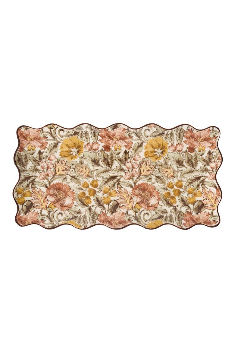 Willa Hostess Tray, Main, color, AMBER