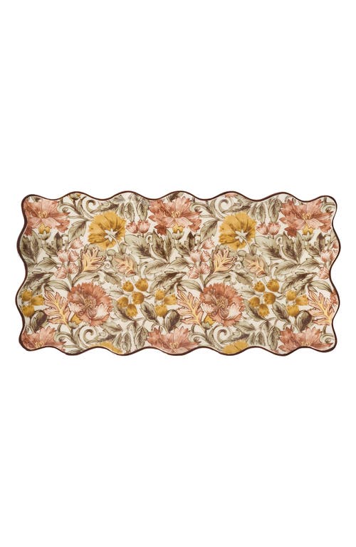 Juliska Willa Amber 16 Hostess Tray In Brown