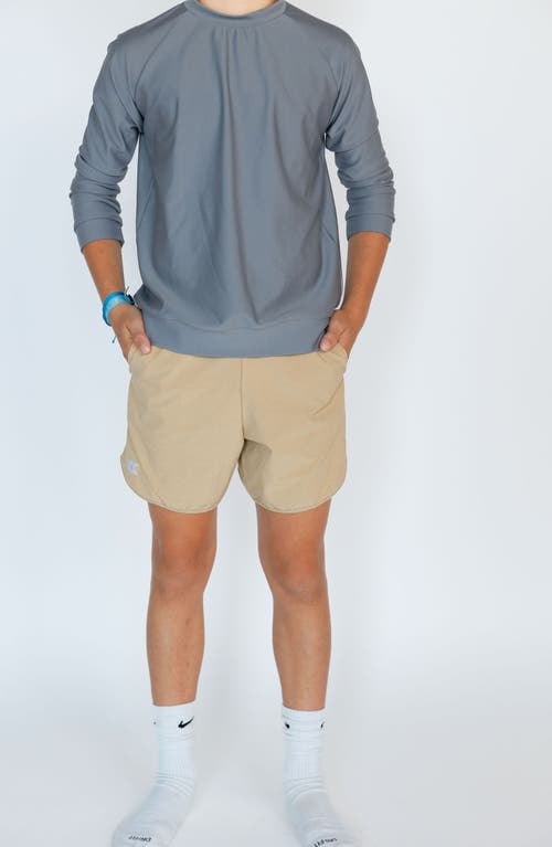 Courtside Kids Boys Super Short Lined In Khaki