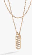 Alex and Ani Mama Pave Toggle Necklace