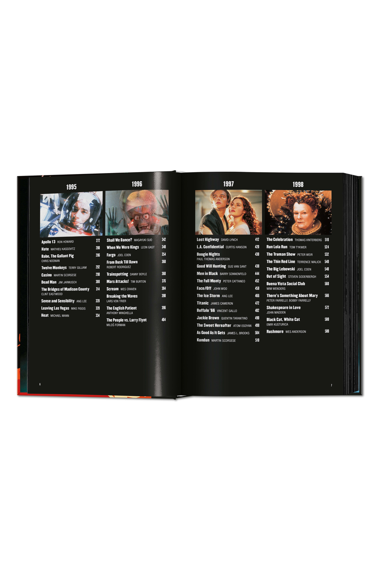 100 Movies of the 1990s Book, Alternate, color, Black