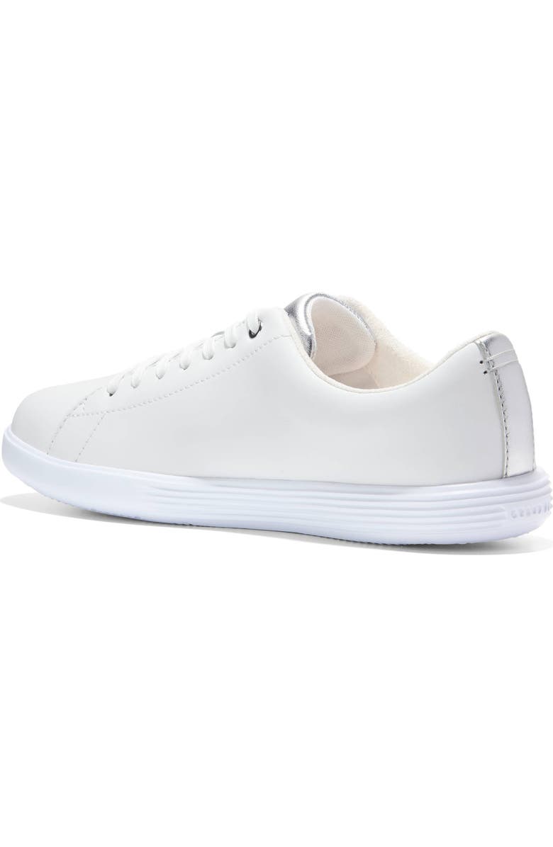 Cole Haan Grand Crosscourt Sneaker, Alternate, color, White/ Silver Metallic