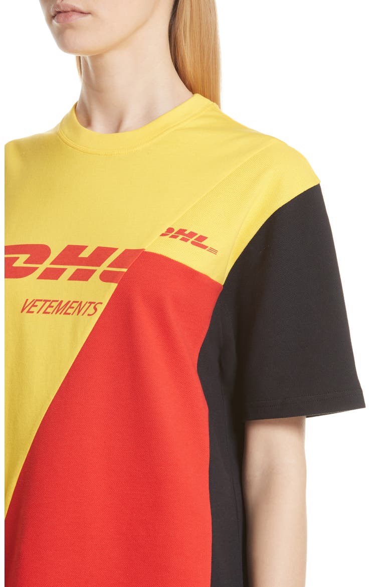 DHL Cut-Up Tee, Alternate, color, YELLOW
