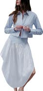 Fleur Du Mal Poplin Garter Skirt