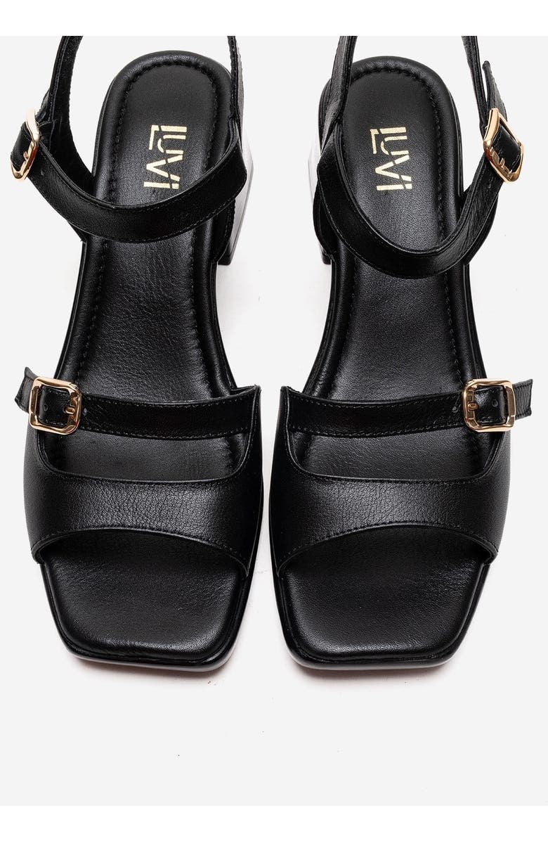 Forever & Always Shoes Yolen Leather Block Heel Sandal, Alternate, color,
