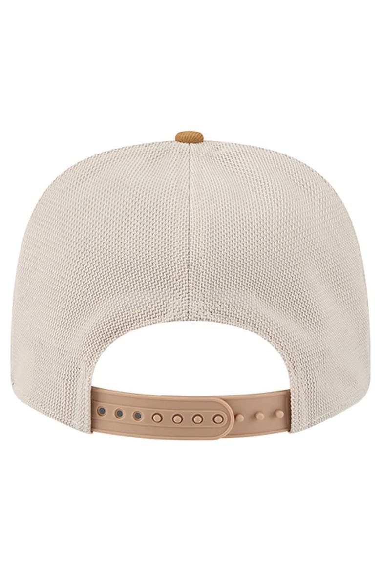 Men's New Era Tan/Light Brown Los Angeles Lakers Two-Tone 9SEVENTY Adjustable Trucker Hat, Alternate, color, Tan