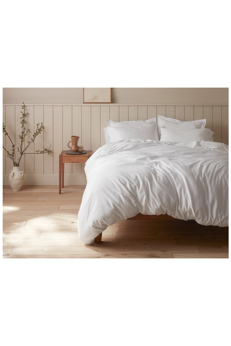 Cloud Soft Organic Cotton Sateen Pillow Sham, Alternate, color, ALPINE WHITE