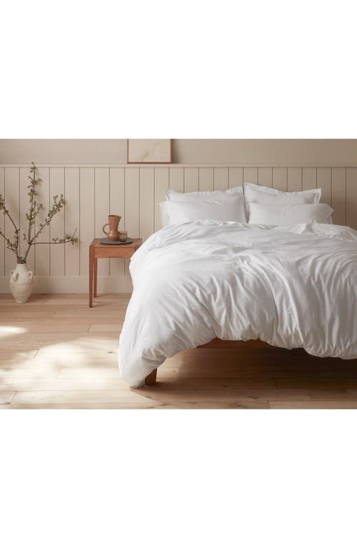 Coyuchi Cloud Soft Organic Cotton Sateen Pillow Sham In Alpine White