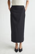 LOULOU DE SAISON Cara Super 120s Wool Pencil Skirt