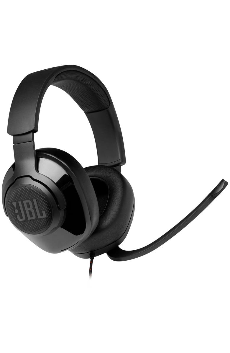 JBL Quantum 200 Wired Over Ear Gaming Headset, Main, color, Black