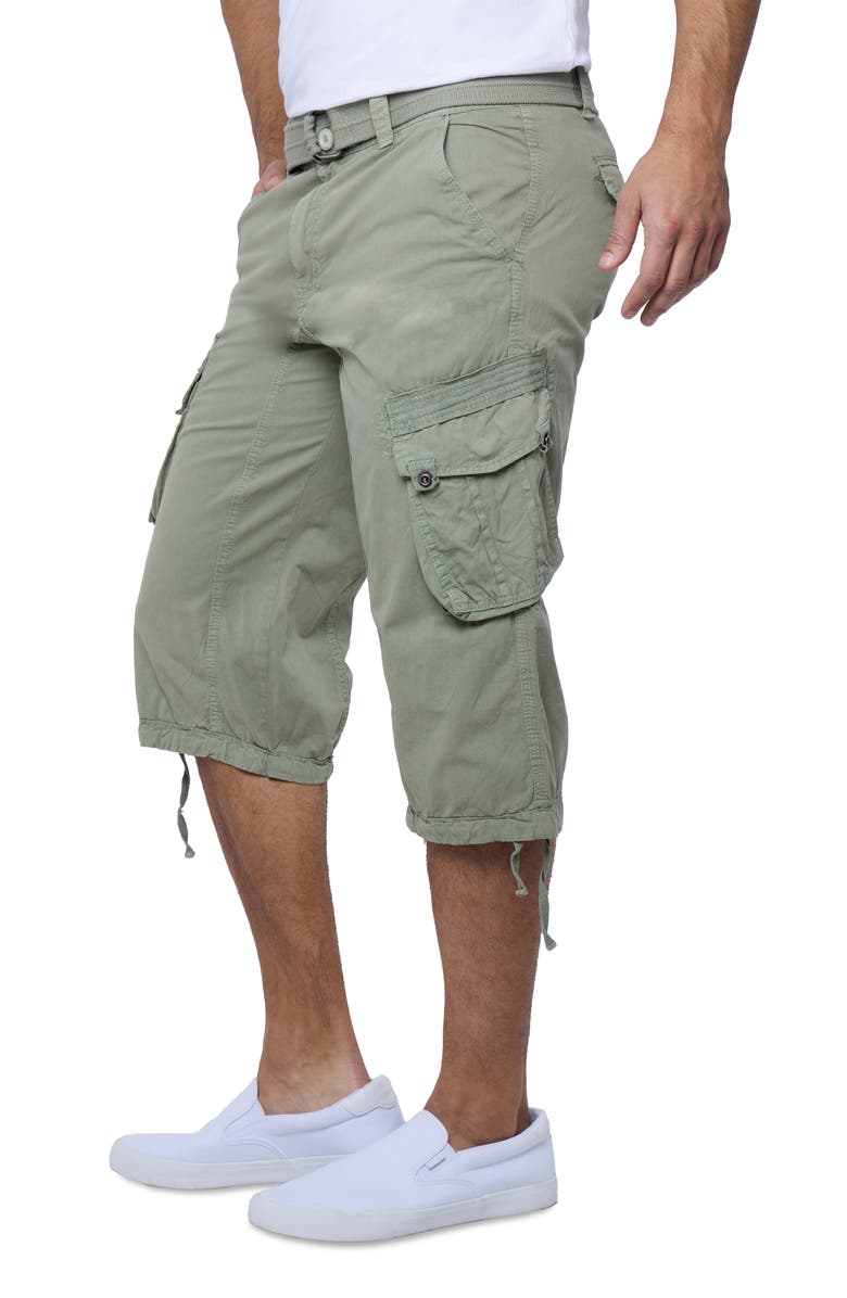XRAY Belted Cargo Shorts, Alternate, color, Leaf Green