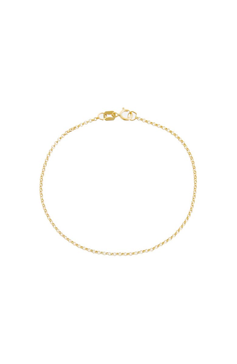 BY ADINA EDEN Rolo Chain Bracelet 14K, Main, color, 