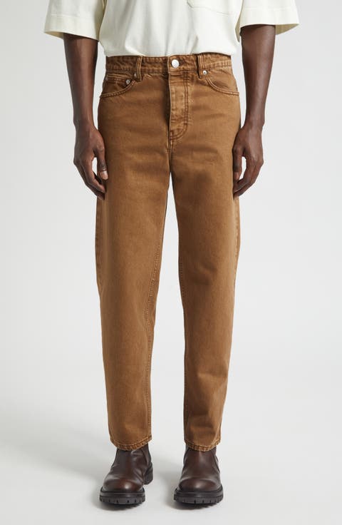 Tapered Leg Jeans (Hazelnut)