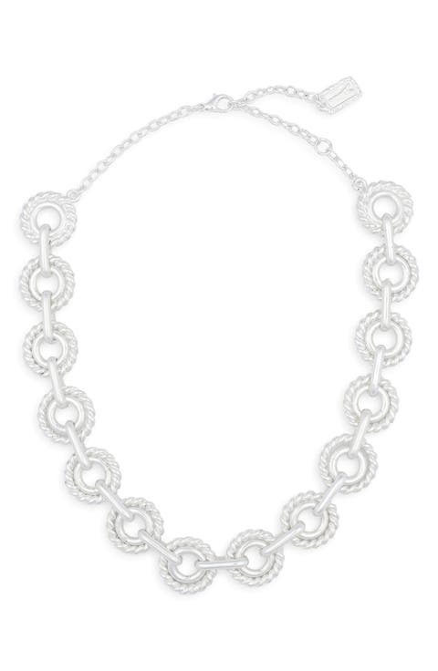 Polished Circle Collar Necklace