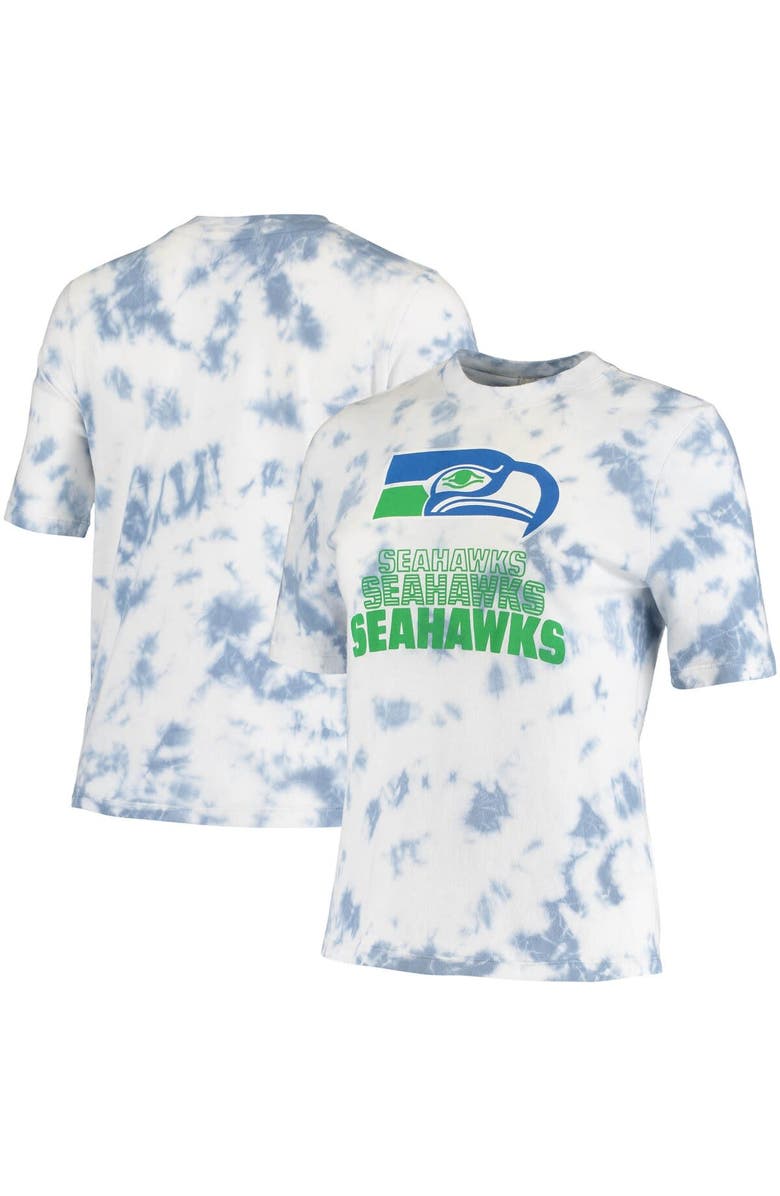 Junk Food Women's Junk Food Royal Seattle Seahawks Team Spirit Tie-Dye T-Shirt, Main, color, 